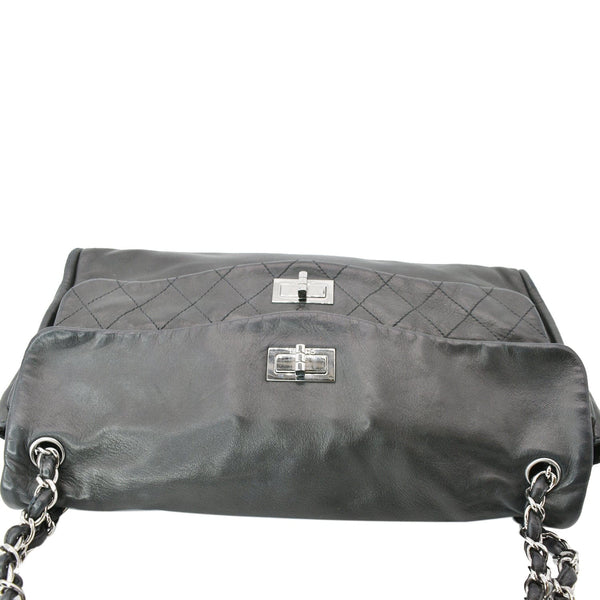 Chanel Double Foldover Twist Closure Smooth Lambskin Bag