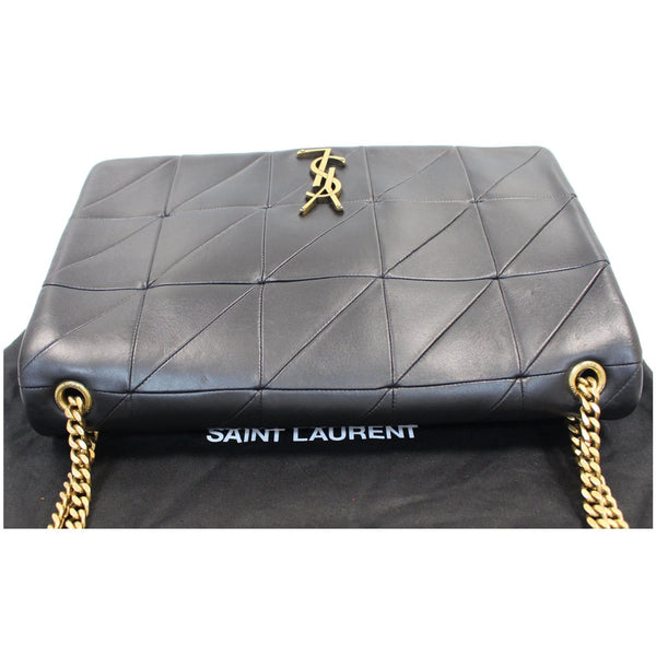YVES SAINT LAURENT Jamie Giant Lambskin Leather Shoulder Bag Black