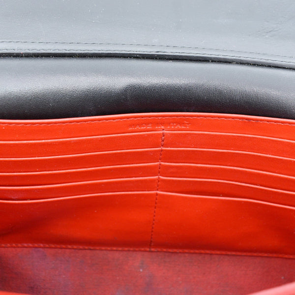 CHRISTIAN LOUBOUTIN Paloma Embellished Leather Chain Clutch Bag Black