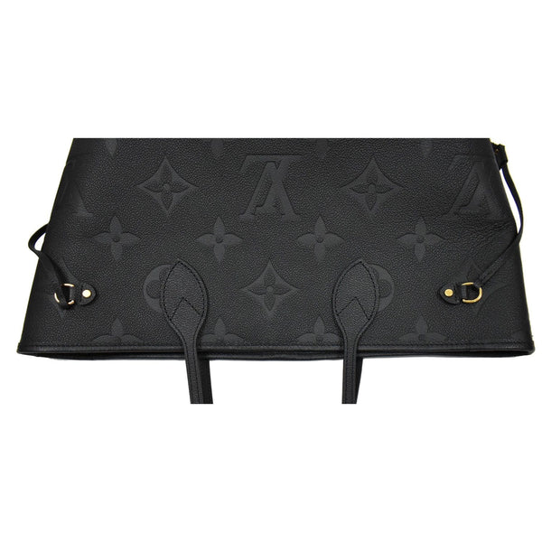 LOUIS VUITTON Neverfull MM Monogram Empreinte Tote Bag Black