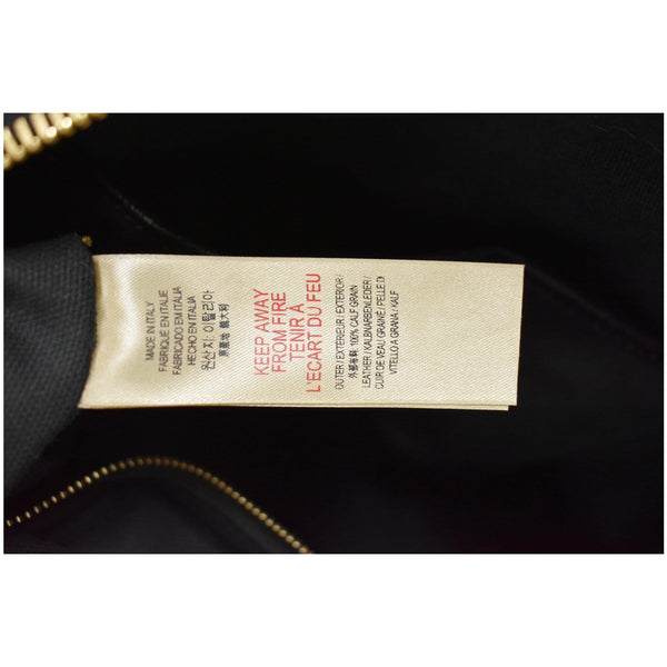 BURBERRY Helmsley House Check Grained Leather Crossbody Bag Black