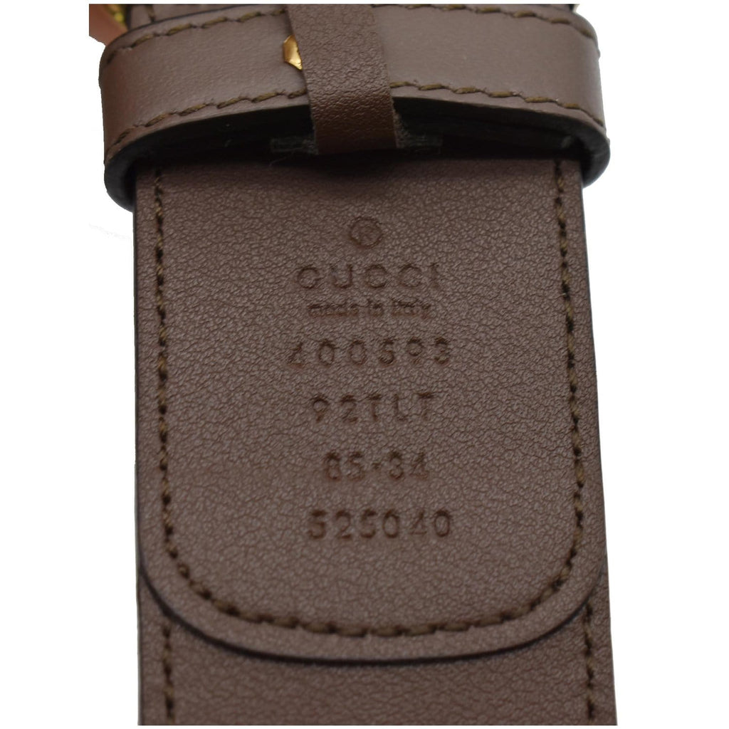 NWT * Gucci Double G Buckle GG Supreme Canvas & Leather Belt in Dark Brown Gucci | Accessories | Gucci Double G Buckle Gg Supreme  main image 4