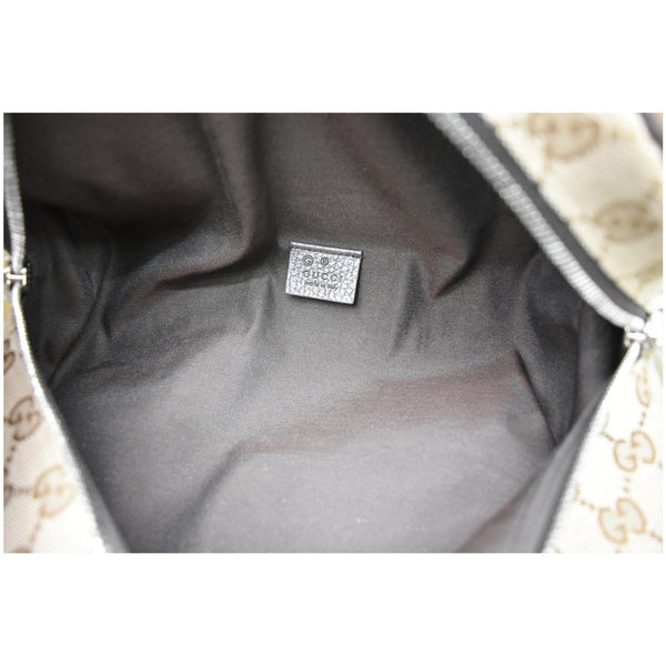 GUCCI Waist Pouch GG Canvas Belt Bag Beige 630915