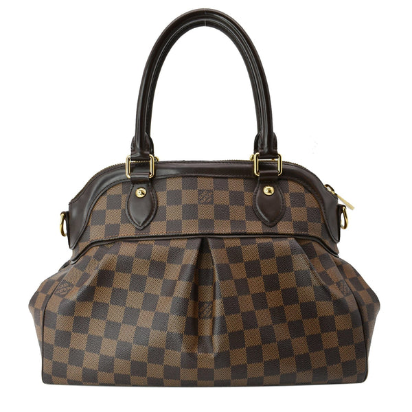 LOUIS VUITTON Trevi PM Damier Ebene Satchel Bag Brown - New Year Deals