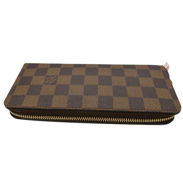 LOUIS VUITTON Clemence Damier Ebene Wallet Brown