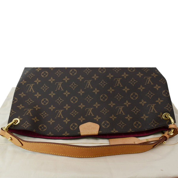 LOUIS VUITTON Graceful MM Monogram Canvas Shoulder Bag Brown