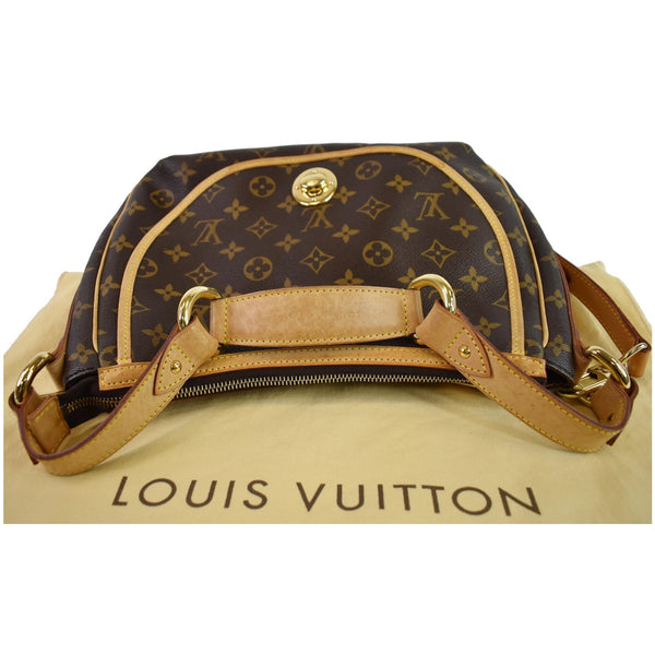 LOUIS VUITTON Tulum GM Monogram Canvas Shoulder Bag Brown