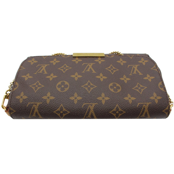 LOUIS VUITTON Favorite MM Monogram Canvas Crossbody Bag Brown