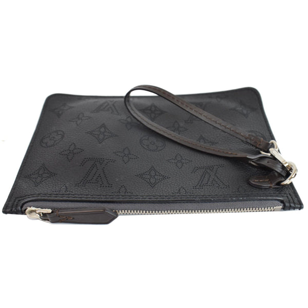 Louis Vuitton Wristlet Pochette Leather Mahina Girolata Pouch - top upside view