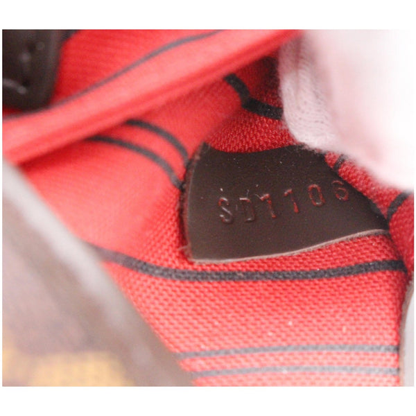 Louis Vuitton Neverfull MM Damier Ebene Tote Bag - code tag