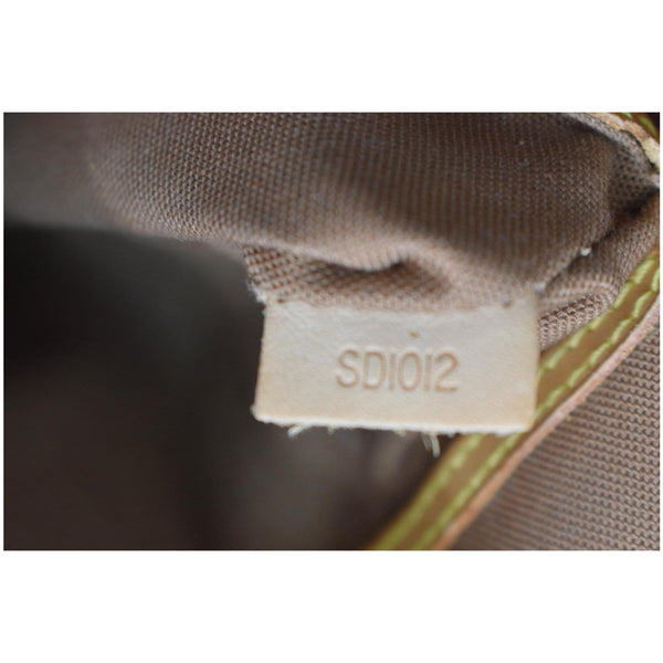 LOUIS VUITTON Alma Monogram Canvas Satchel Bag Brown