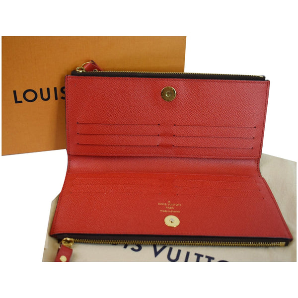Louis Vuitton Adele Monogram Canvas Wallet opened view