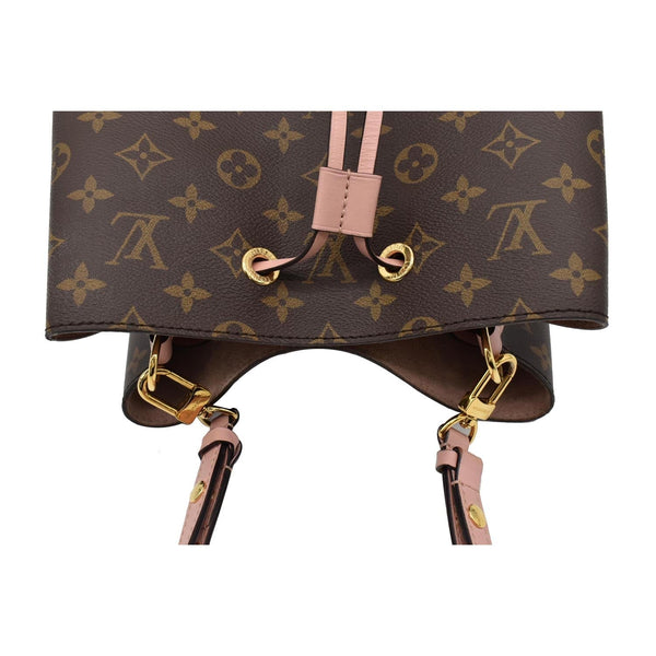 LOUIS VUITTON Neonoe MM Monogram Canvas Shoulder Bag Pink