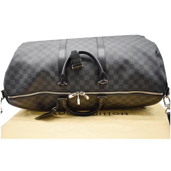 Louis Vuitton Keepall 55 Damier Graphite Travel Bag Black