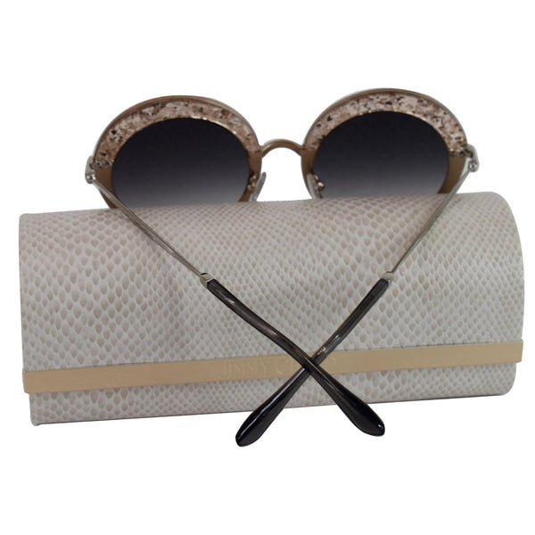 JIMMY CHOO Grey Gradient Round Sunglasses GOTHA/S 509C 50 - Final Sale