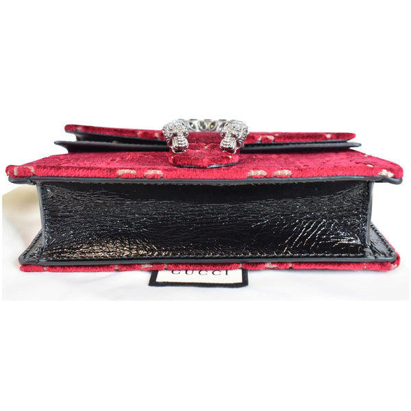 Gucci Dionysus Super Mini GG Velvet bag bottom