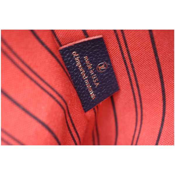 LOUIS VUITTON Metis Pochette Empreinte Leather Crossbody Bag Navy Blue