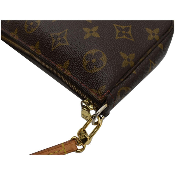 LOUIS VUITTON Cerises Monogram Canvas Pochette Accessoires Pouch Bag Brown