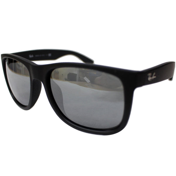 RAY-BAN RB4165F 622/6G 54 Sunglasses Grey Silver Mirrored Lens