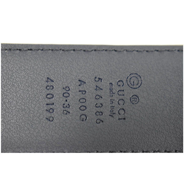 Gucci GG Reversible Leather Belt Blue/Black Size 90.36 - made in Italy