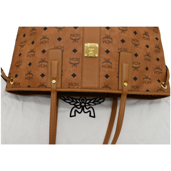 MCM Reversible Liz Medium Visetos Canvas Shopper Tote Bag