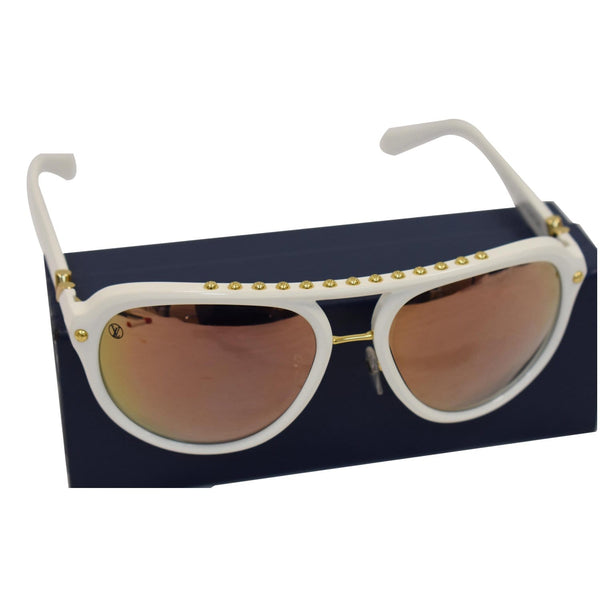 LOUIS VUITTON Serpico Sunglasses Z2357W White