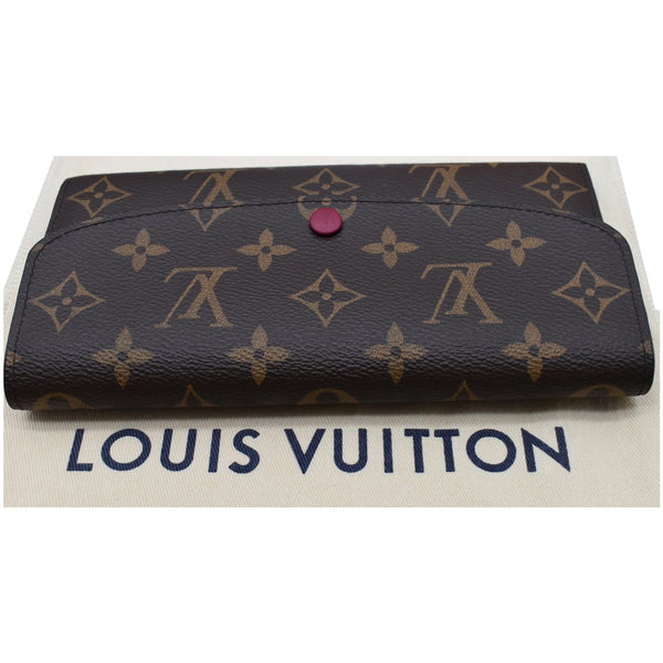 LOUIS VUITTON Emilie Monogram Canvas Wallet Fuchsia
