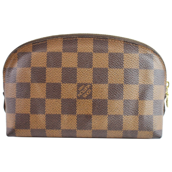 LOUIS VUITTON Damier Ebene Cosmetic Pouch Brown