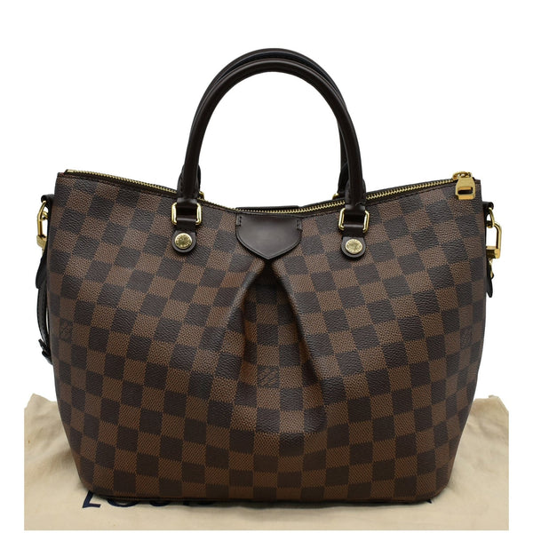 LOUIS VUITTON Siena MM Damier Ebene Shoulder Bag Brown