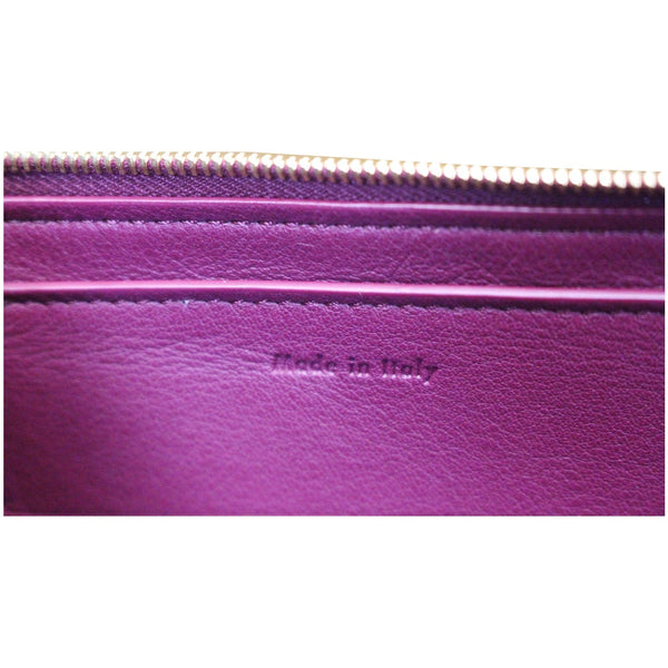 Celine Bi-Color Leather Clutch Pouch Burgundy/Black - Final Sale