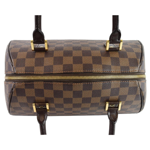 LOUIS VUITTON Ribera MM Damier Ebene Satchel Bag Brown