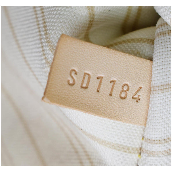 LOUIS VUITTON Neverfull GM Damier Azur Tote Shoulder Bag White