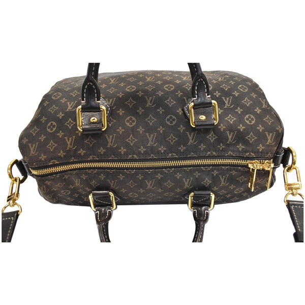 LOUIS VUITTON Speedy 30 Ebene Monogram Mini Lin Shoulder Bag Brown