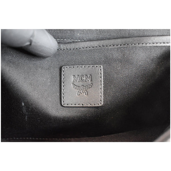 MCM Millie Flap Visetos Wallet On Chain Black