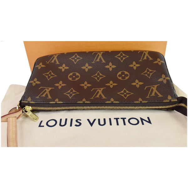 LOUIS VUITTON Pochette Accessories Monogram Canvas Pouch Bag Brown