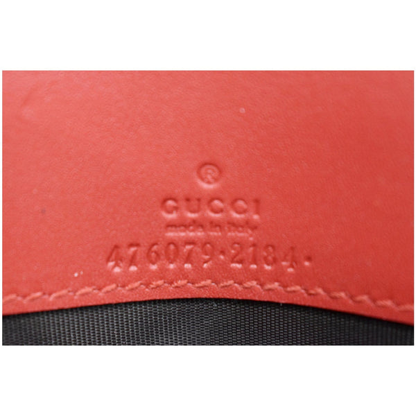 GUCCI Queen Margaret Leather Chain Wallet Red 476079