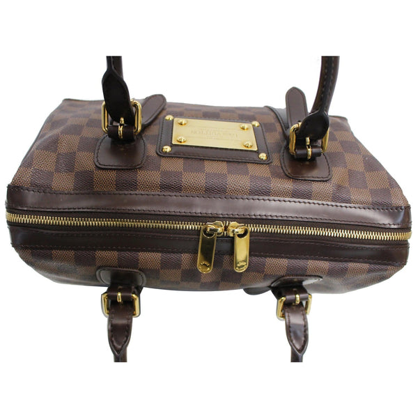LOUIS VUITTON Berkeley Damier Ebene Satchel Bag Brown