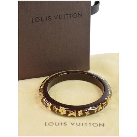 LOUIS VUITTON Monogram Inclusion TPM Bracelet Brown