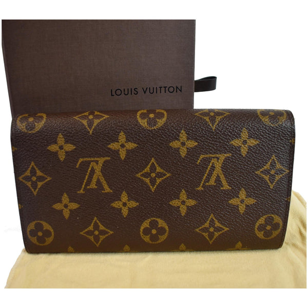 LOUIS VUITTON Monogram Canvas Sarah Wallet Brown