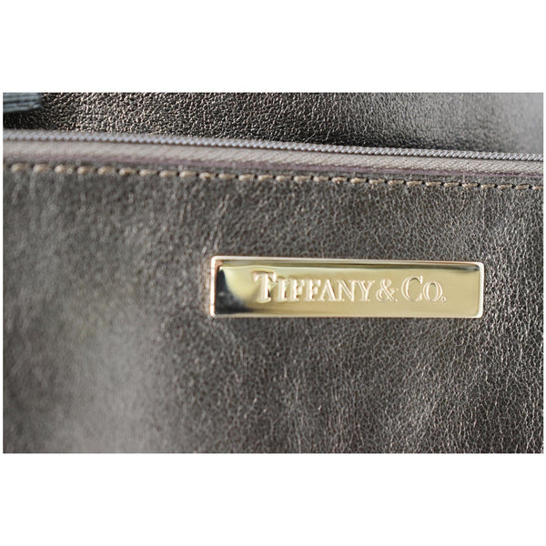 Tiffany & Co. Metallic Reversible Leather Tote Bag Bronze