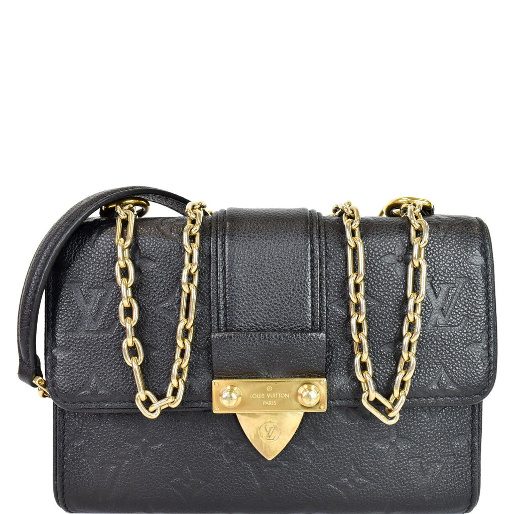 Louis Vuitton Saint Sulpice Handbag Pins Monogram Empreinte Leather PM Blue  2279201