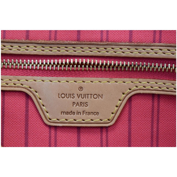 LOUIS VUITTON Neverfull MM V Grenade Monogram Canvas Shoulder Bag Brown