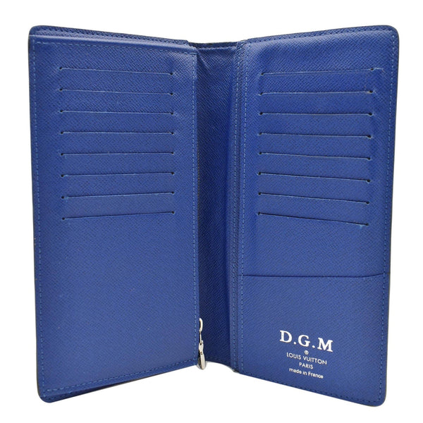 LOUIS VUITTON Brazza Monogram Canvas Bifold Wallet Blue