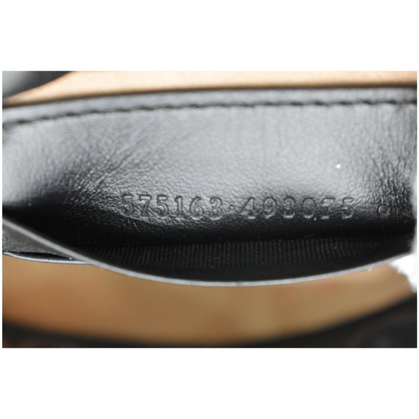 GUCCI GG Marmont Matelasse Chevron Leather Bucket Crossbody Bag Black 575163