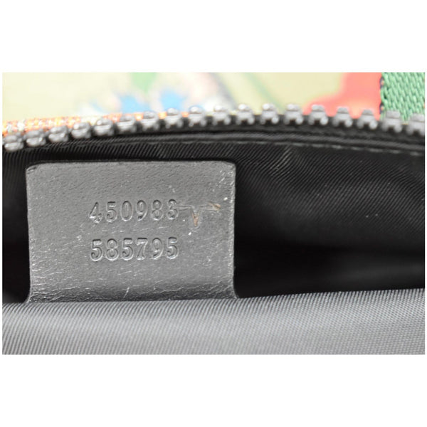 GUCCI Floral Animal Canvas Web Duffel Travel Bag Khaki Green 450983