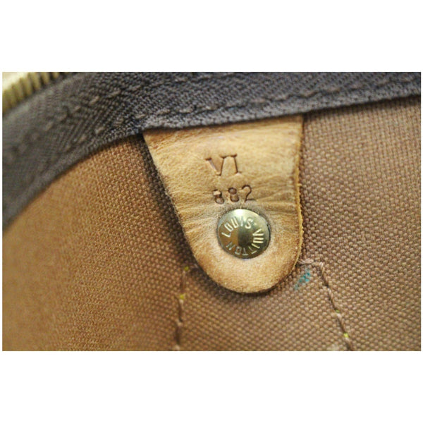 Louis Vuitton Speedy 40 Monogram Satchel Bag Brown