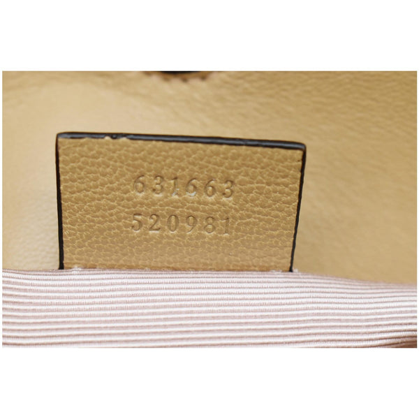 GUCCI Matisse GG Leather Top Handle Shoulder Bag Beige 631663