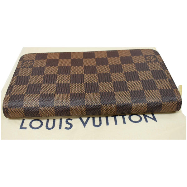 LOUIS VUITTON Damier Ebene Zippy Long Wallet Brown