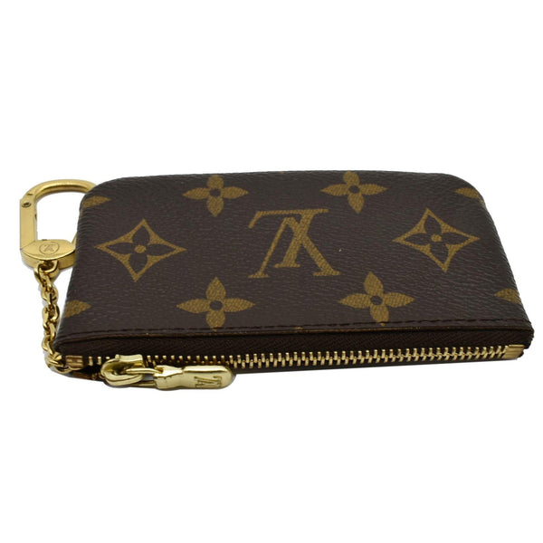 LOUIS VUITTON Key Coin Pouch Monogram Canvas Brown