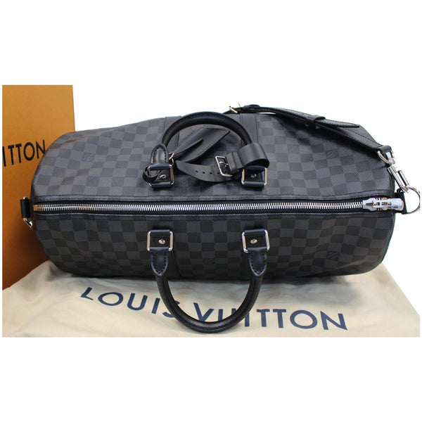 top view LV Keepall 45 Damier Graphite Travel Bag